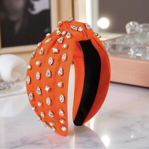 Orange Bejeweled Headbands  Rhinestone Headbands /Jeweled Headbands New Boutique